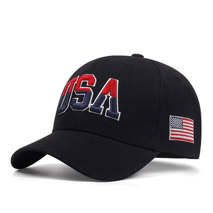 Fashion Fastball Cap Classic USA Embroidered American Flag Baseball Caps For Men Women