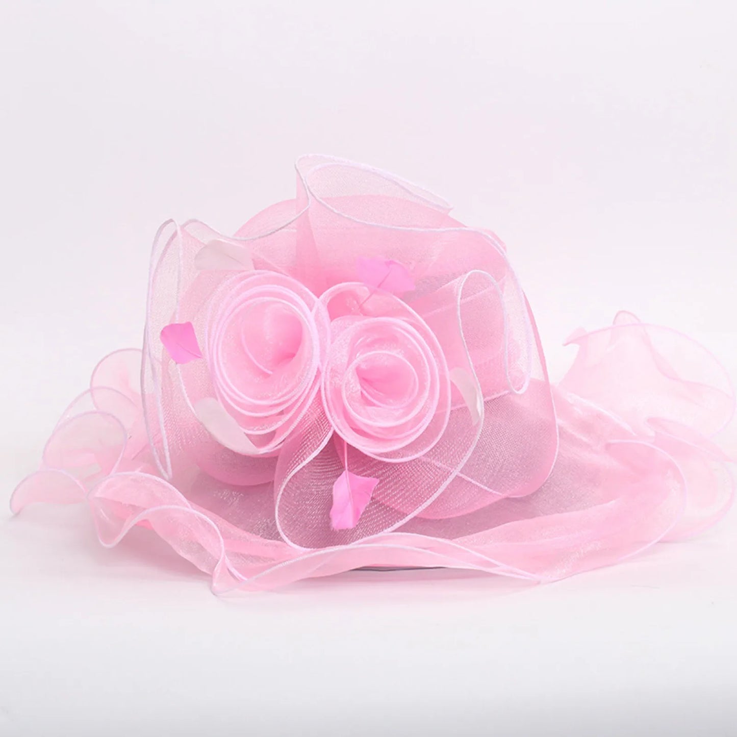 Elegant Women Sun Hat Organza Fedoras Summer Sun Hats