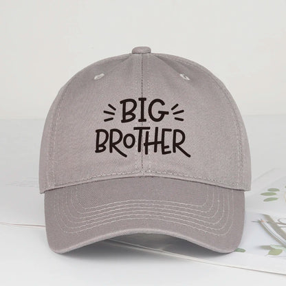 Coolwind Big Brother Letter Print Soft-Peak Baseball Cap
