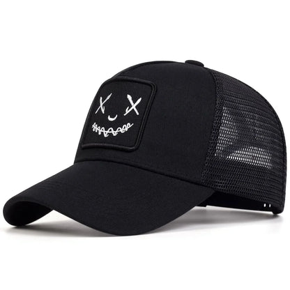 Unisex Personality Embroidery Baseball Net Caps Spring and Summer