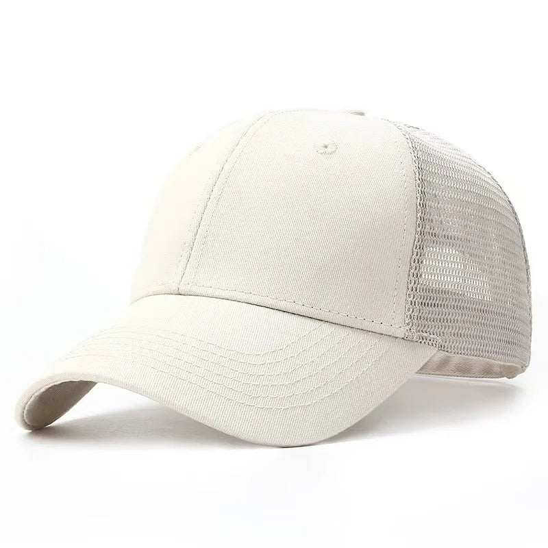 Big Head Man Plus Size Baseball Cap Summer Cotton Mesh