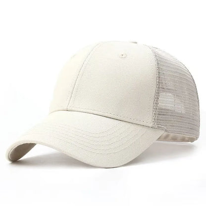 Big Head Man Plus Size Baseball Cap Summer Cotton Mesh