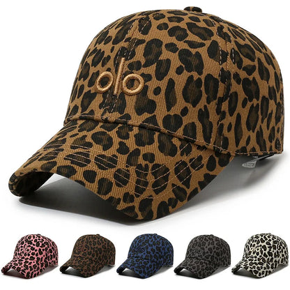 European American Leopard Print Sunscreen Hat