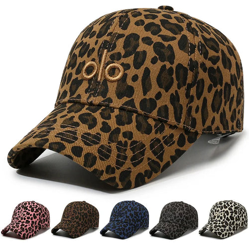 European American Leopard Print Sunscreen Hat