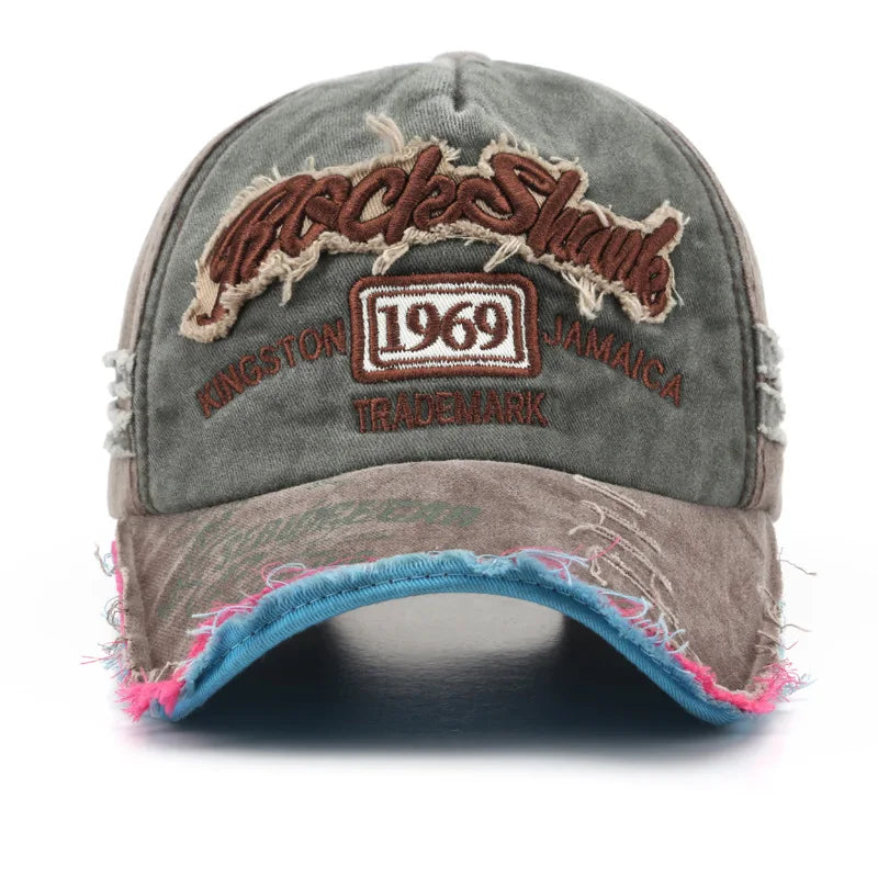 Retro Letter Embroidery Baseball Caps