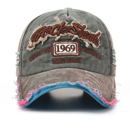 Retro Letter Embroidery Baseball Caps