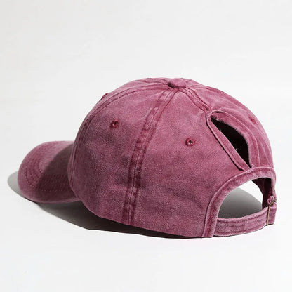 Women's Baseball Cap with Ponytail Design Suitable for Outdoor Sports