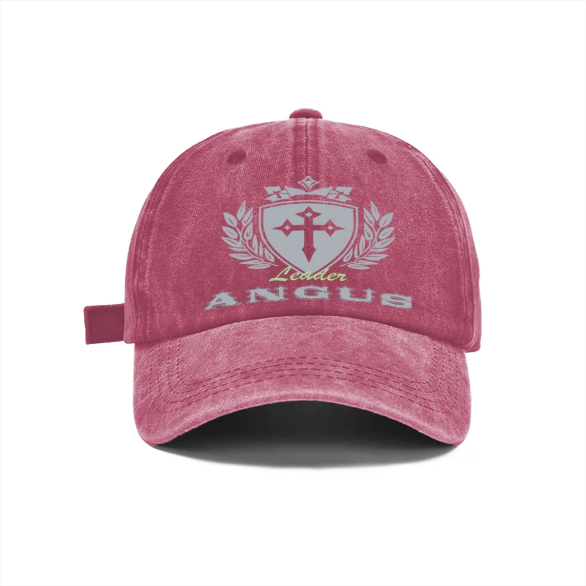 Vintage Washed Baseball Cap Unisex Distressed Snapback Hat Grey Cross Shield Embroidered Adjustable Dad Hat Streetwear