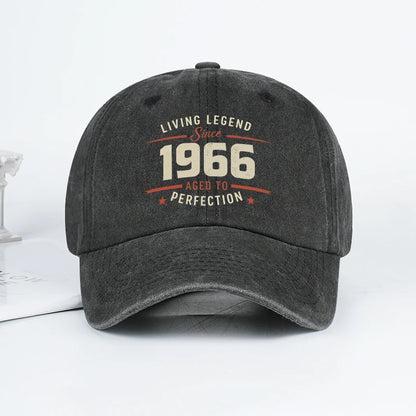 "Living Legend Since 1966" Washed Baseball Cap