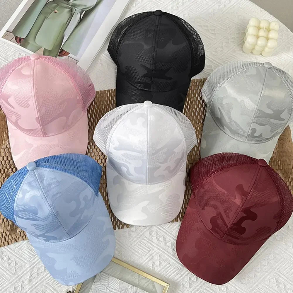 Summer Mesh Baseball Caps for Women Men