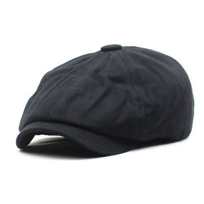 Adjustable Weave Linen-Like Cotton Newsboy Hat