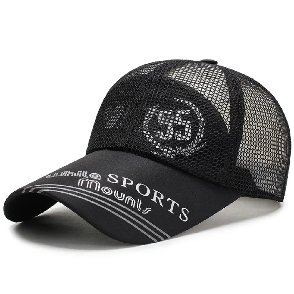 Casual Wide Brim Mesh Baseball Cap