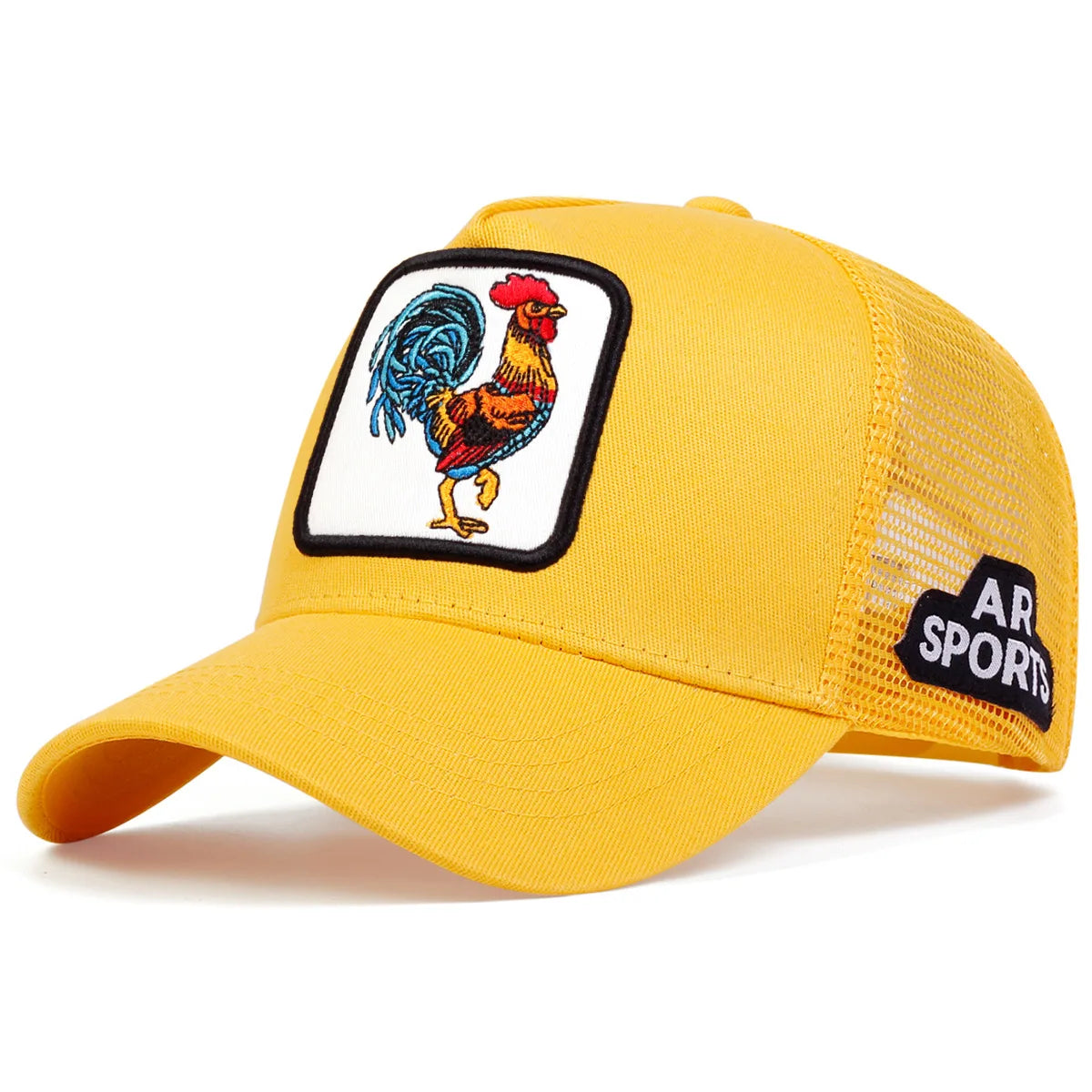 Spring Animal Embroidery Net Rooster Hat Male and Female Animal Baseball Hat