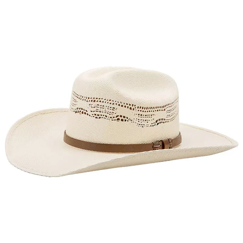 Western Cowboy Hat 2025 With Braided Raffia Band