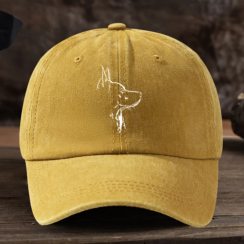Men' & Women' Wolf Head Print Baseball Cap