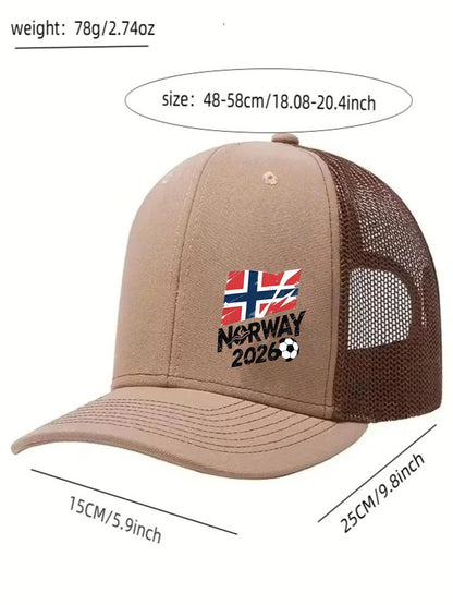 1PC Norway Football Tennis Cap