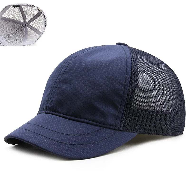 Men's Short Brim Baseball Cap Casual Solid Corduroy Soft Top Cap