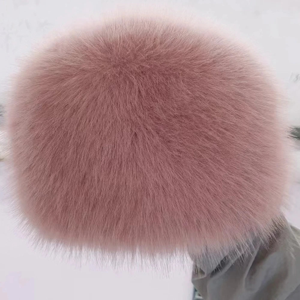 Imitation Fur Hat Women Warm Snow Ski Cap