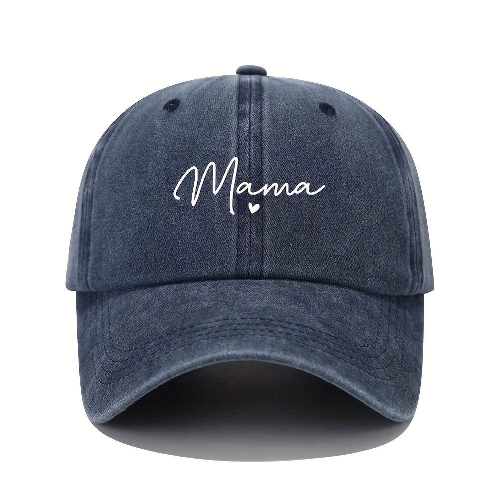 Mom Loves Patterned Printed Baseball Caps, Retro and Fashionable Women's
