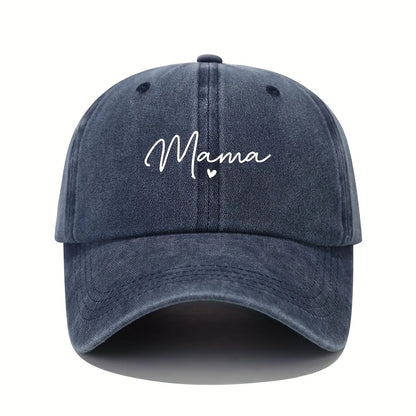 Mom Loves Patterned Printed Baseball Caps, Retro and Fashionable Women's