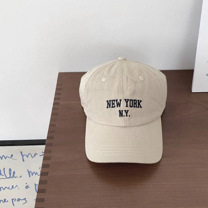 Washed Embroidery Soft Top Baseball Cap Internet Celebrity Street Shot Face Small Cap Female Japanese Cowboy Hat Male