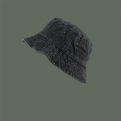 Retro Washed Cowboy Bucket Hat Women Men