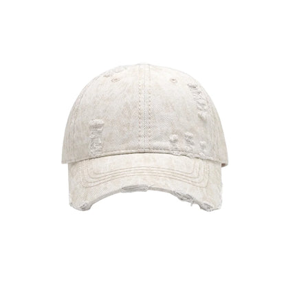 Women Face Slimming Washed Denim Baseball Cap
