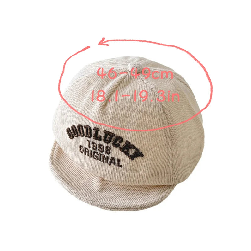 Spring Letter Embroidery Baby Sun Hat Soft Brim Baby Boys Girls Baseball Cap Adjustable Infant Casual Peaked Hat