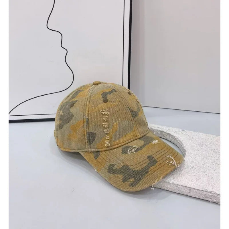 Unisex Trendy Camo Baseball Cap Vintage