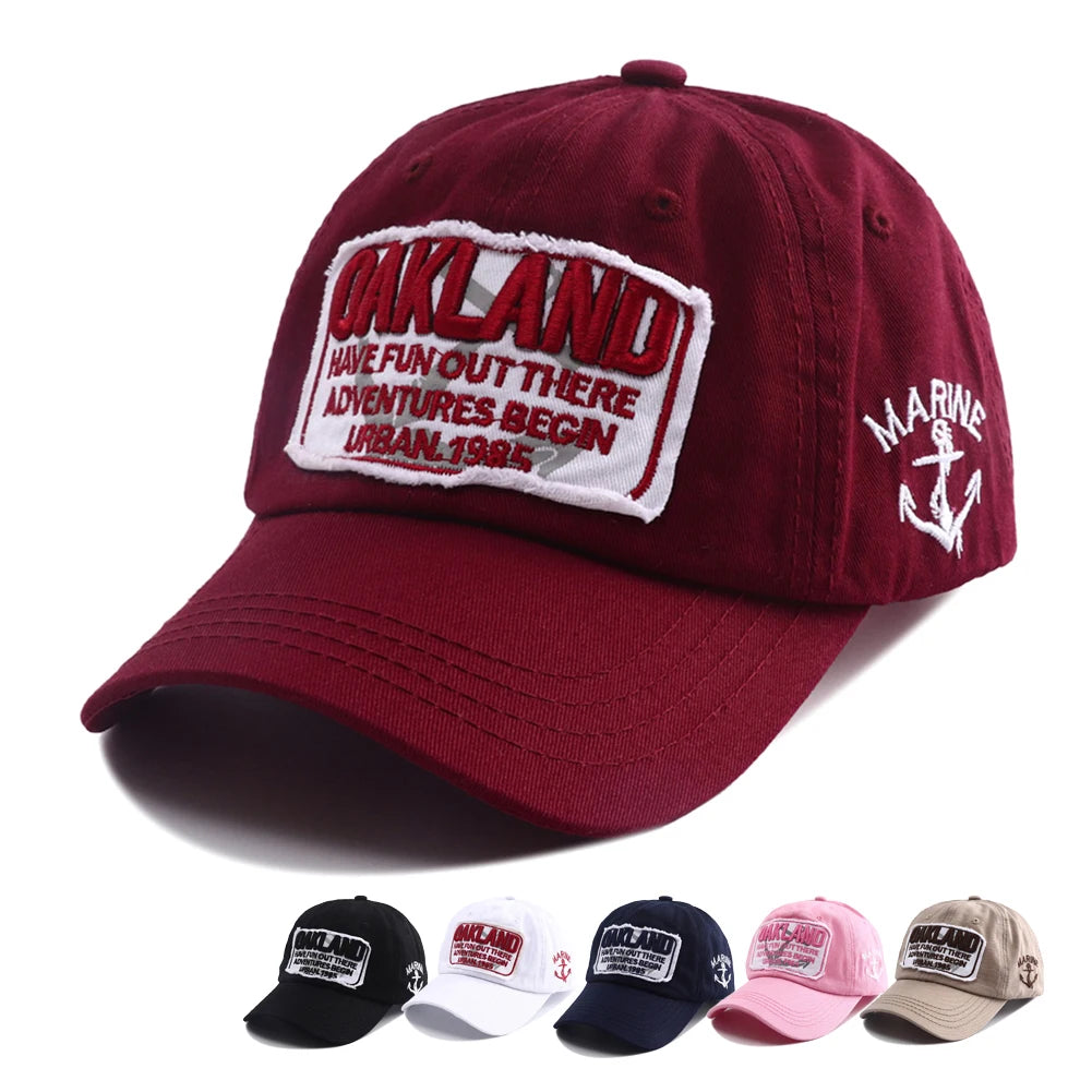 2025 New Letter Embroidery Cotton Baseball Caps Men Women