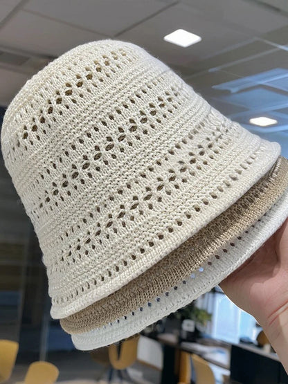 Raffia Paper Tassel Edge Beach Hats UV Protect Foldable Sun Visor