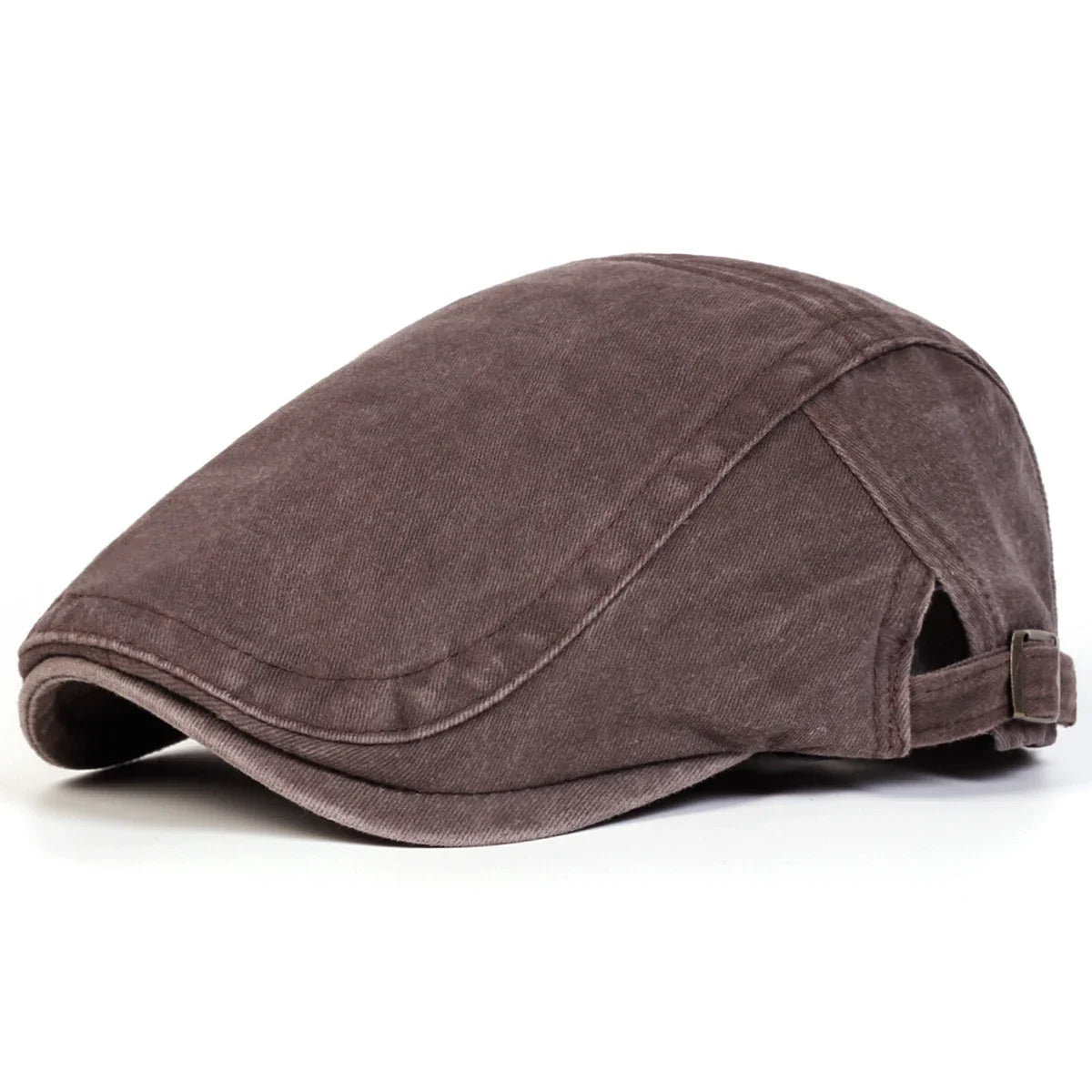 Men Solid Color Washing Newsboy Caps British Painters Hats