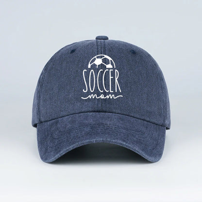 Soccer Mom Print Washed Baseball Cap For Moms