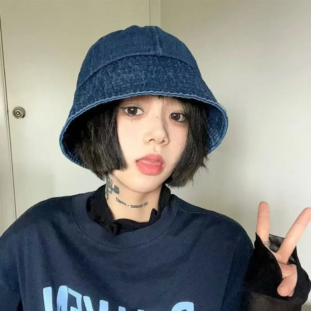 Soft Sunshade Denim Bucket Hats
