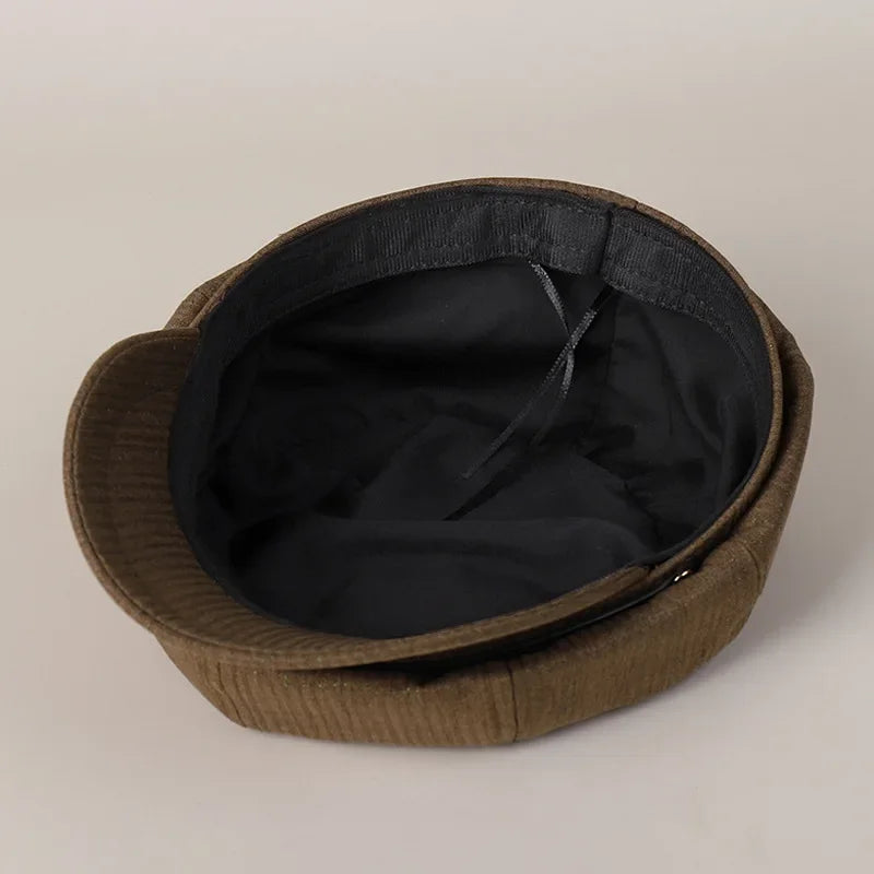 Women Octagonal Hat Newsboy Cap Autumn Winter