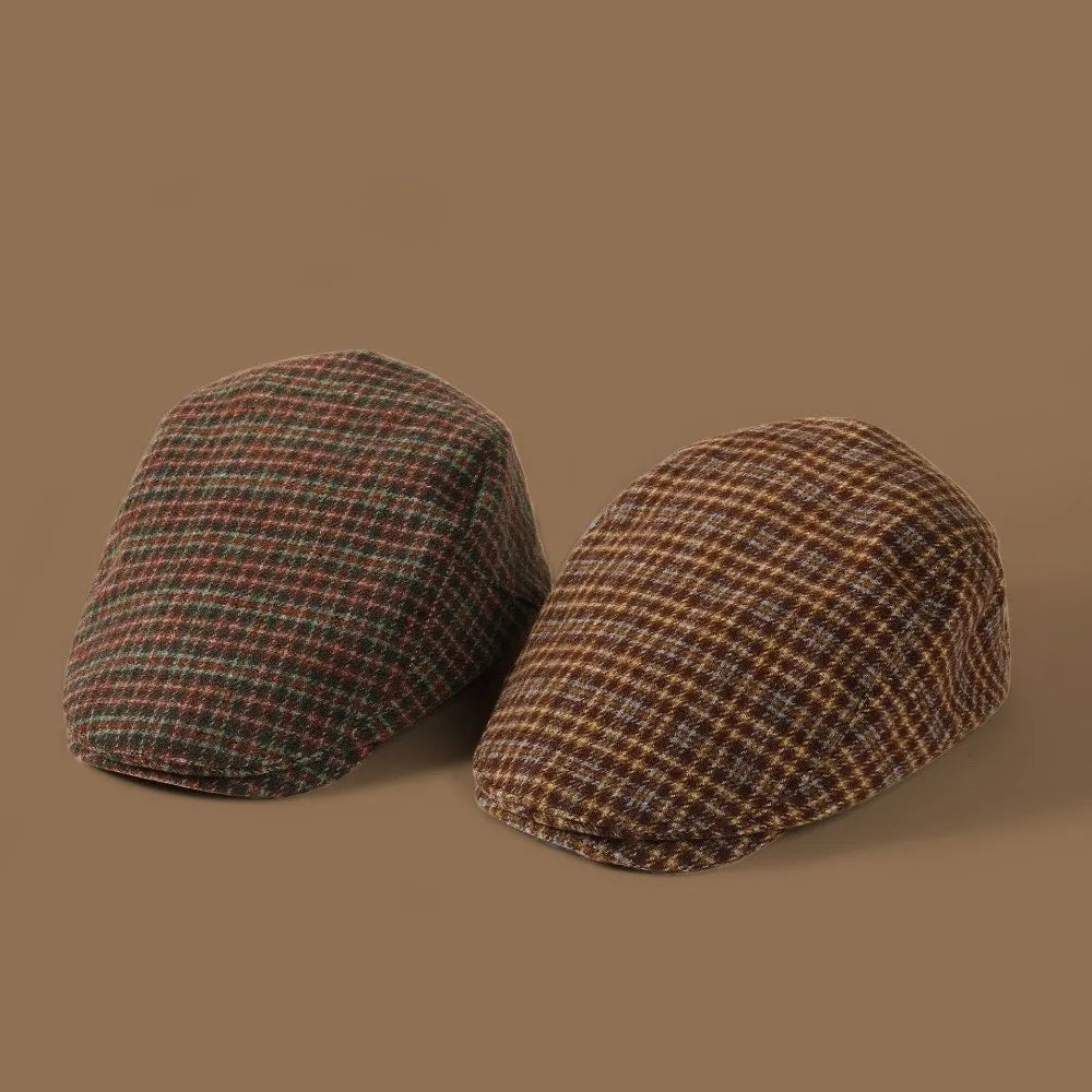 Elegant Vintage Berets Flat Top Japanese Style Newsboy Cap