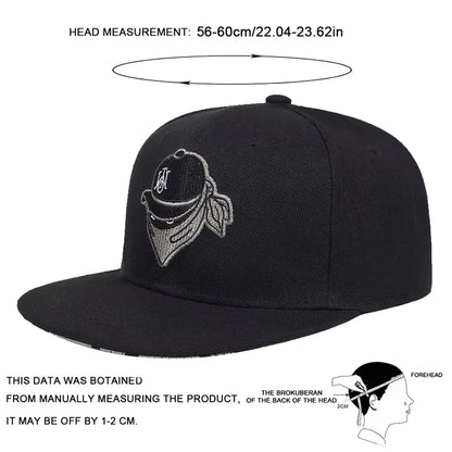 Unisex Masked Embroidery Hip-hop Hats Spring Autumn