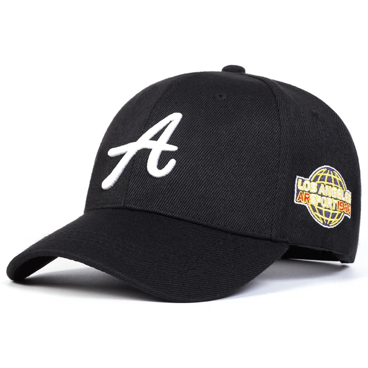 Unisex A Letter Side Earth Embroidery Baseball Caps Spring And Autumn
