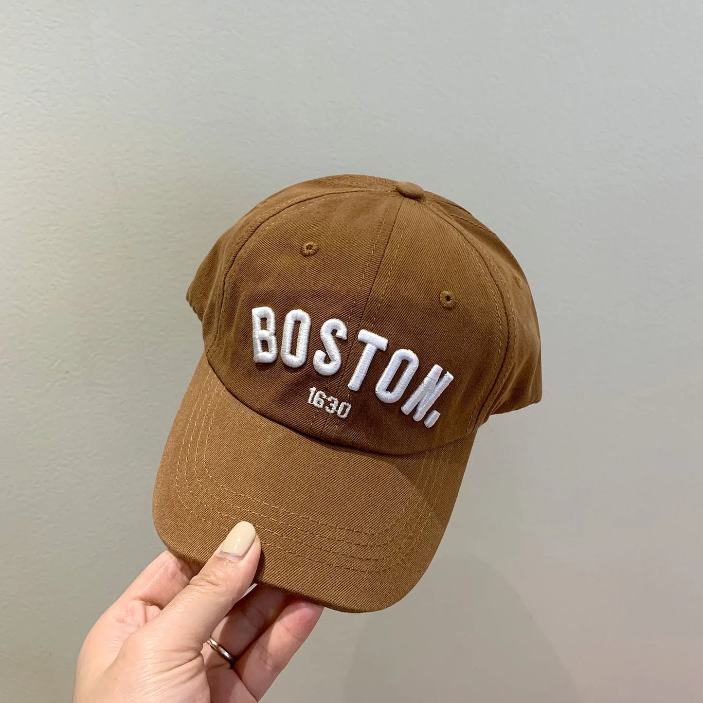 Solid Letter Kids Baseball Cap Embroidery Children Girls Boys Sun Hat