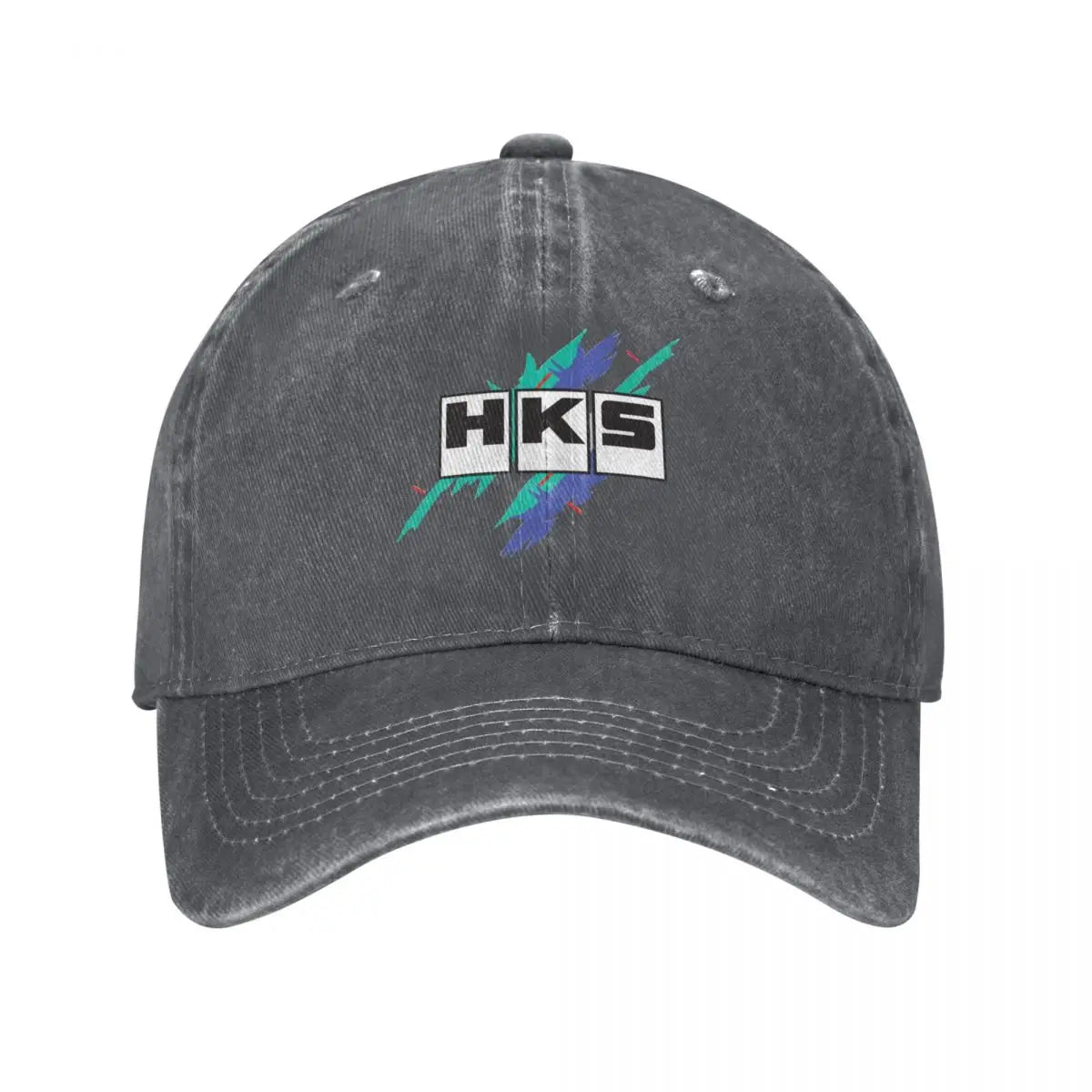 HKS Race Baseball Cap Vintage Distressed  R32 GT-R Headwear Men Women