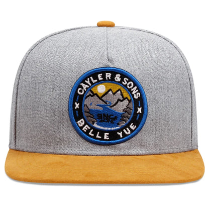Personalized Creative Flat Edge Hat Belle YoeE Sunset Embroidery Fashion Hip Hop Hat