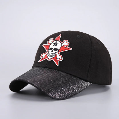 Skull Baseball Cap Halloween Party Funny Scary Expression Design Costume Party Accessories For Men Women Unisex