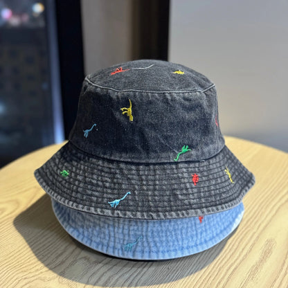 New Summer Beach Denim Bucket Hat For Women
