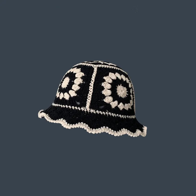 2023 Autumn New Crochet Korean Handmade Bucket Hat