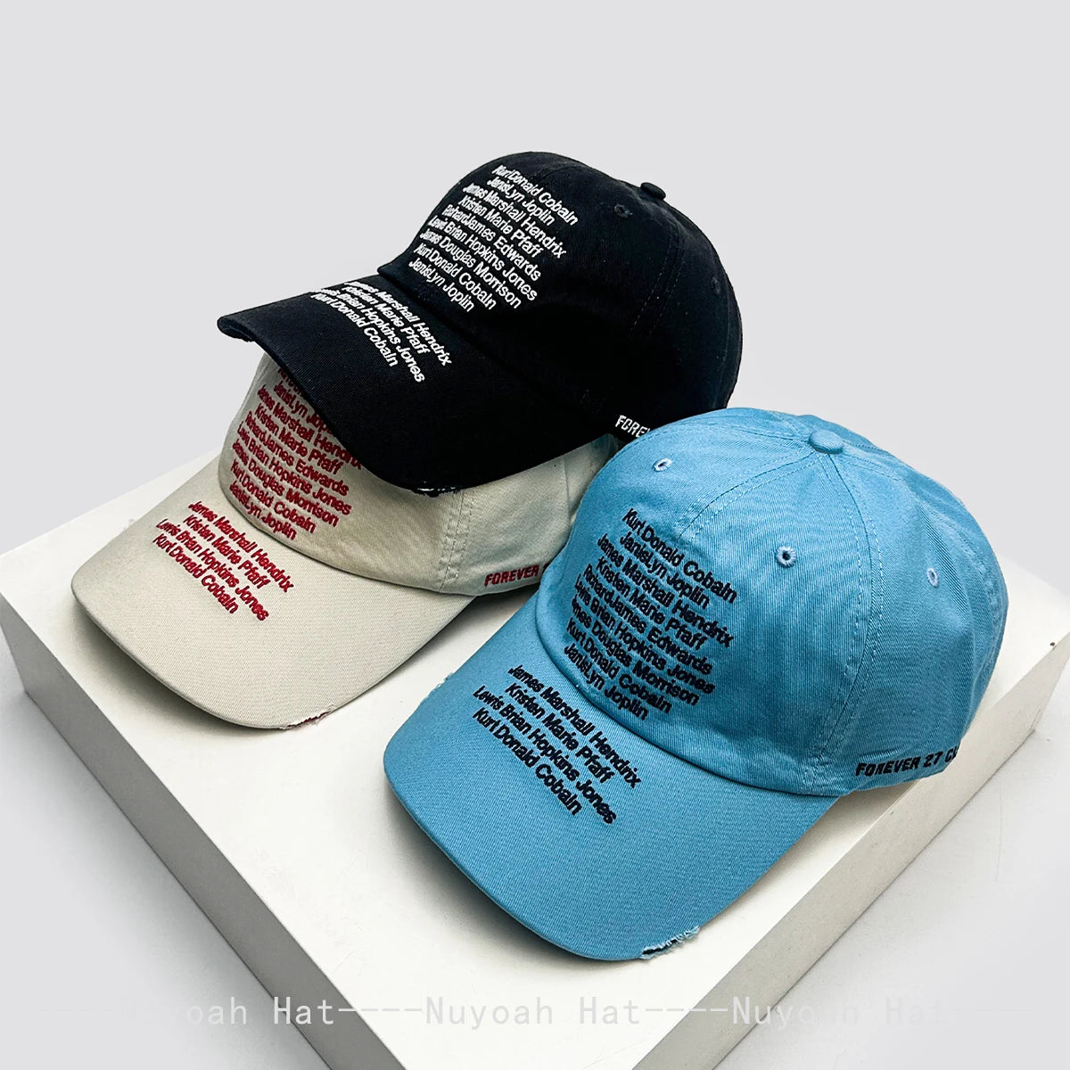 Korean Letter Embroidery Baseball Cap Unisex Retro Peaked Caps Fashionable Outdoor Simple Ins Design