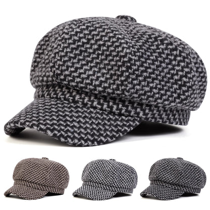 Unisex Thousand Bird Grid Personality Newsboy Hat