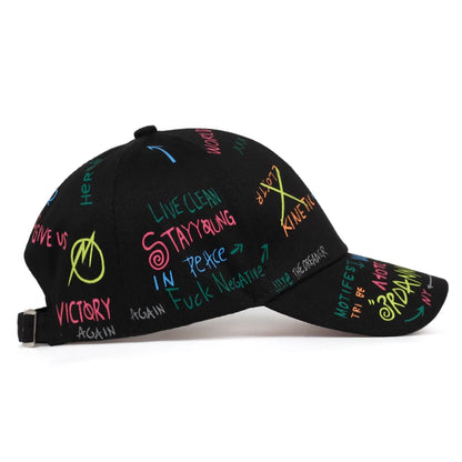 Fashion Graffiti Printing Baseball Cap Spring Summer