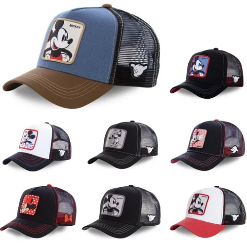 High Quality Disney Styles Anime Cartoon Snapback Cotton Baseball Cap Men Women