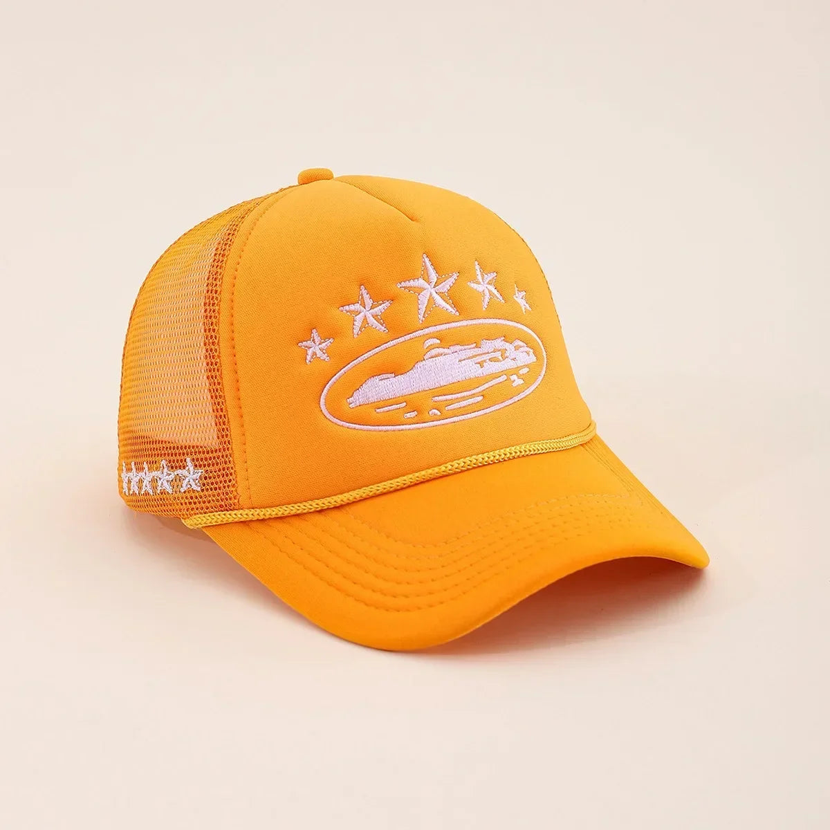 Unisex Men Women Cap Pentagram Embroidery Baseball Net Caps Spring Summer
