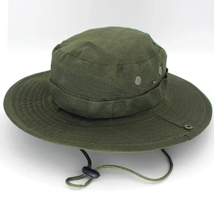 Men & Women Sun Hat Camouflage Cap Outdoor Sports Sun Bucket Cap 60cm